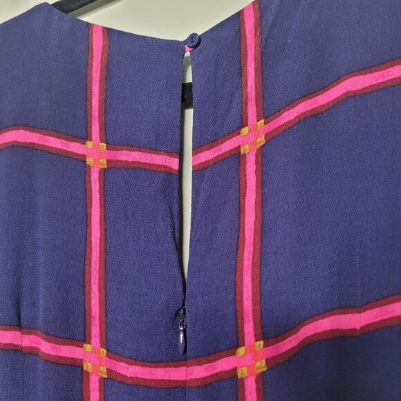 HD in Paris Anthro Handkerchief Asymmetrical hi lo short sleeve Dress size 4 - Picture 9 of 10